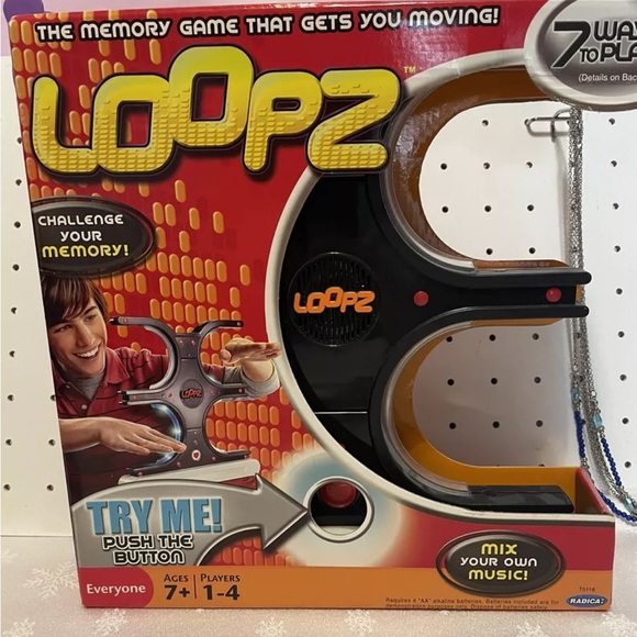 Mattel Loopz Electric With Lights 7 Ways To Play Music Memory Game New 25.00 - Picture 4 of 4